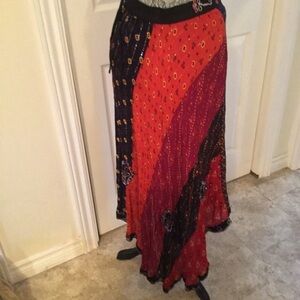 Gypsy boho swirl skirt